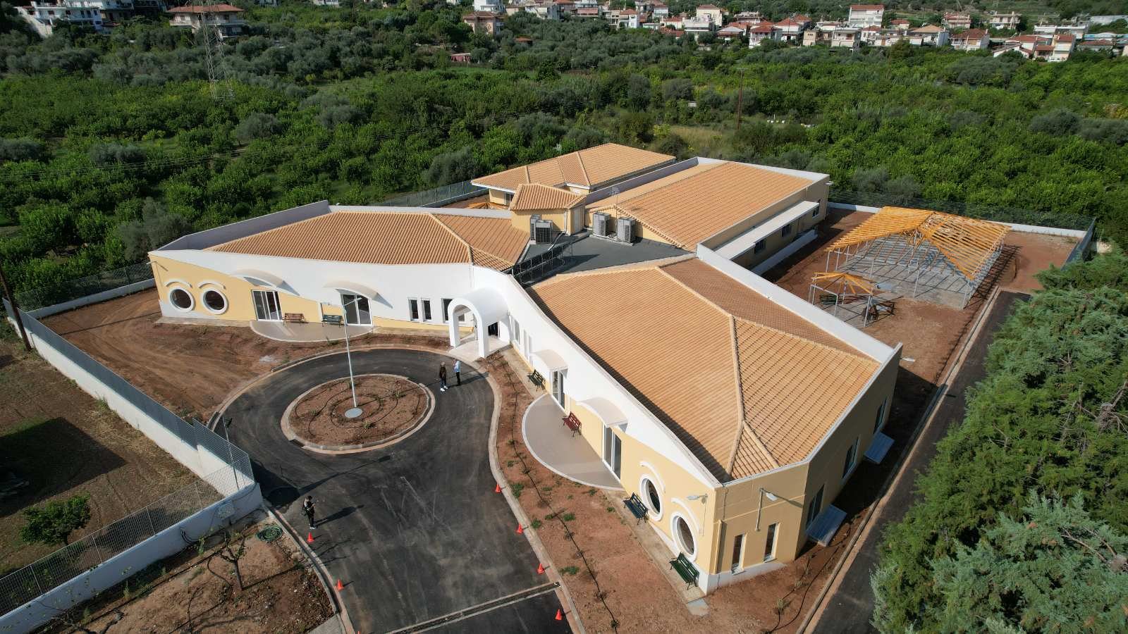 Αεροφωτογραφία των νέων εγκαταστάσεων του Ε.Κ.Α.ΜΕ.